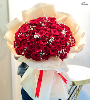75 Red Roses Bouquet