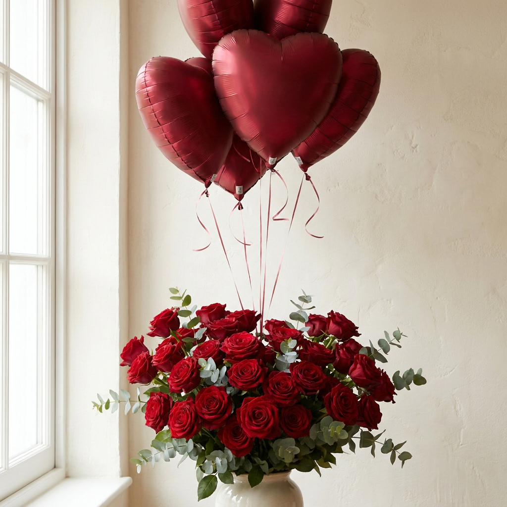 Heart balloons