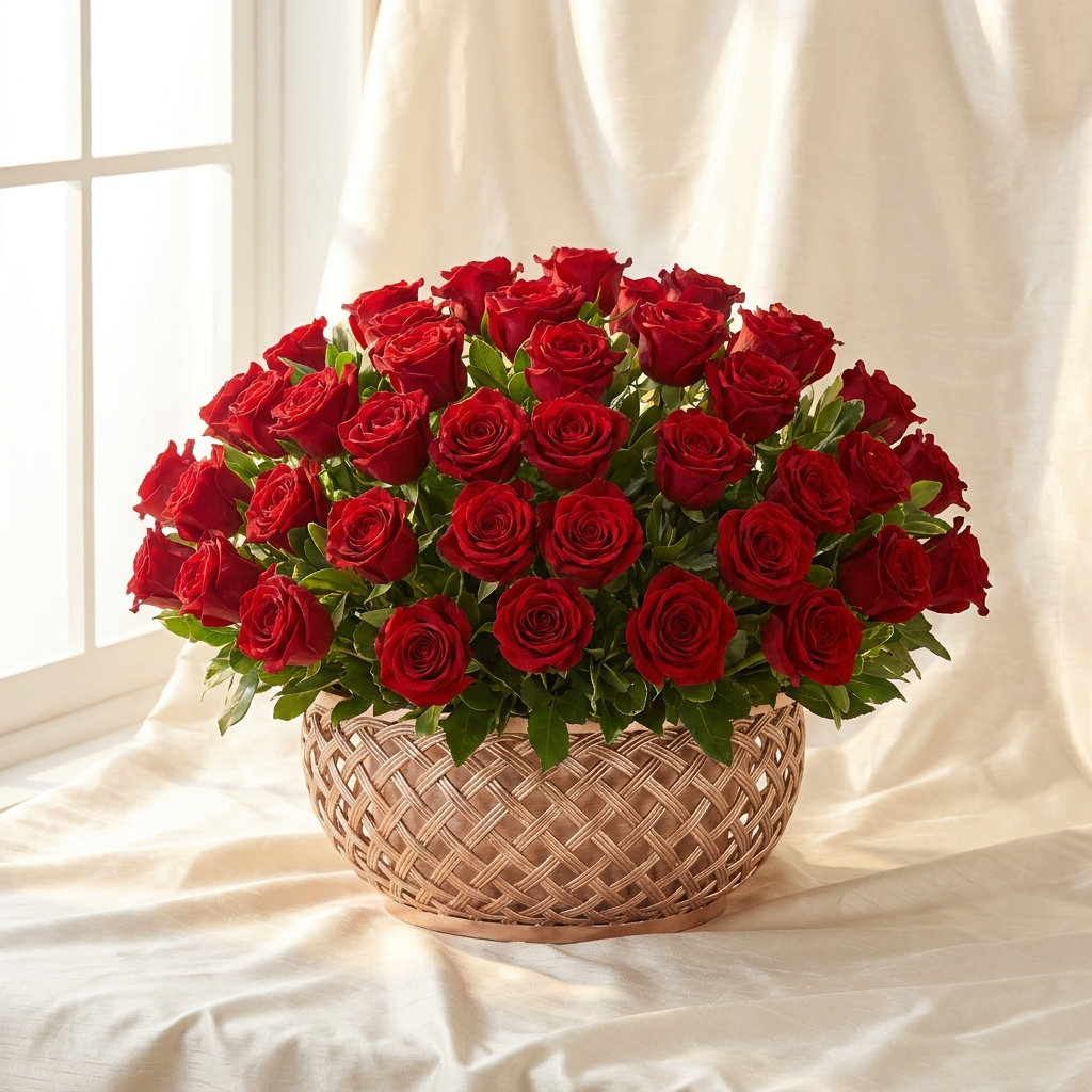 151 Red Roses - luxury editorial styling