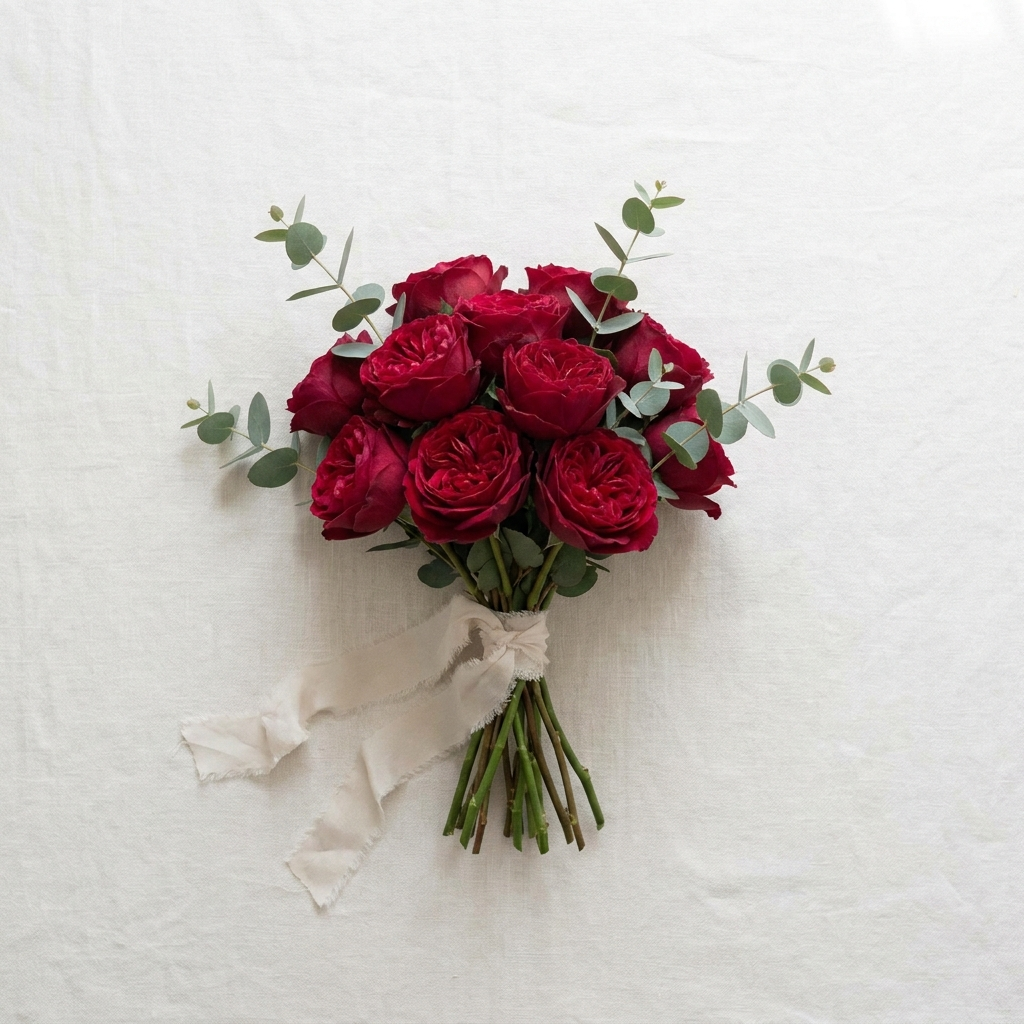Red Roses - luxury editorial styling