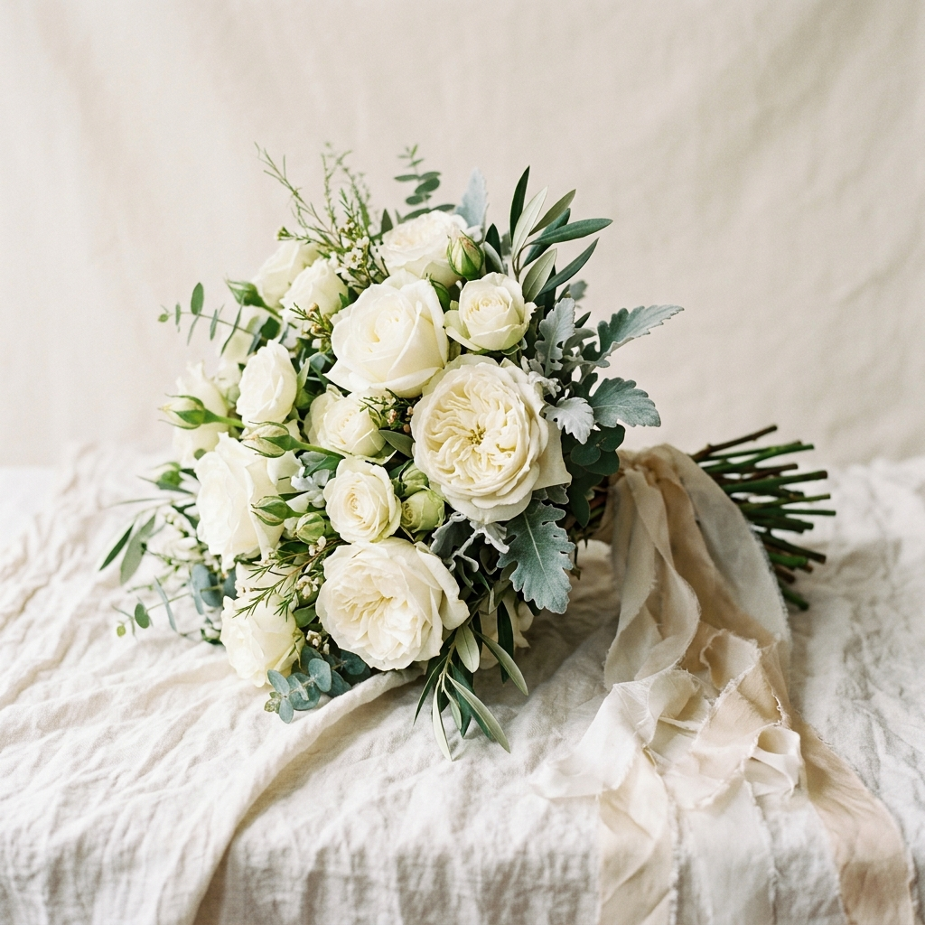 White Roses - luxury editorial styling