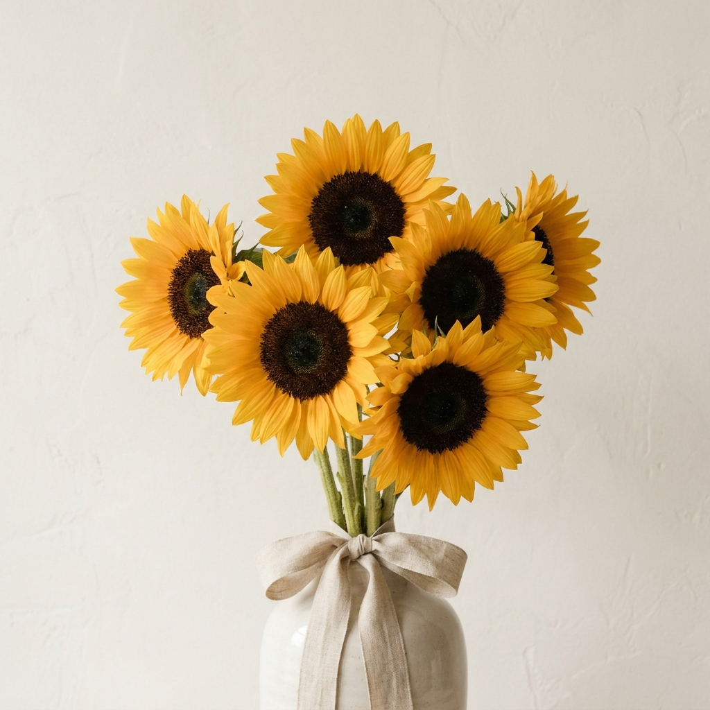 Bouquet Of 5 Sunflowers