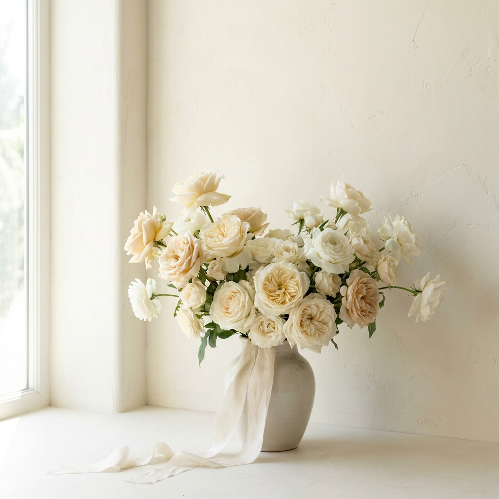 White Roses Bouquet