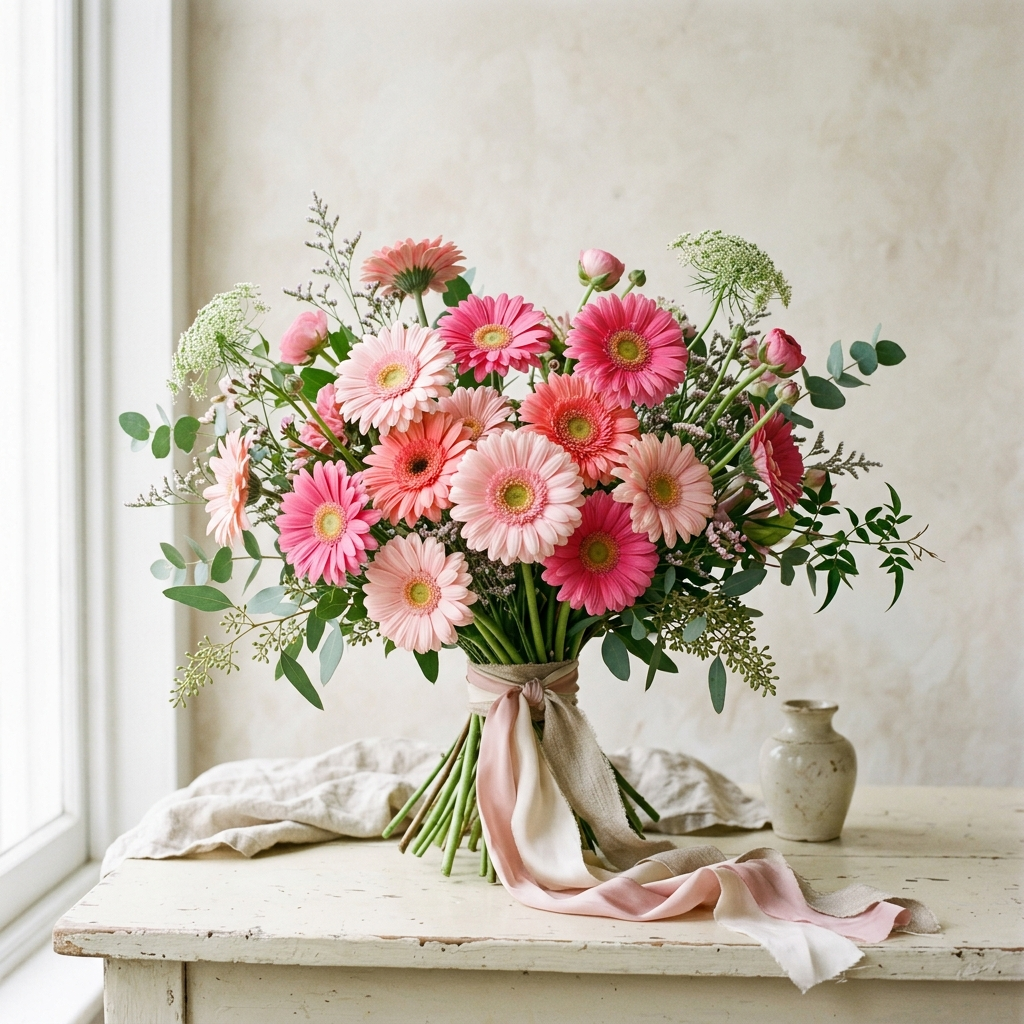 Gerbera Pink Bouquet