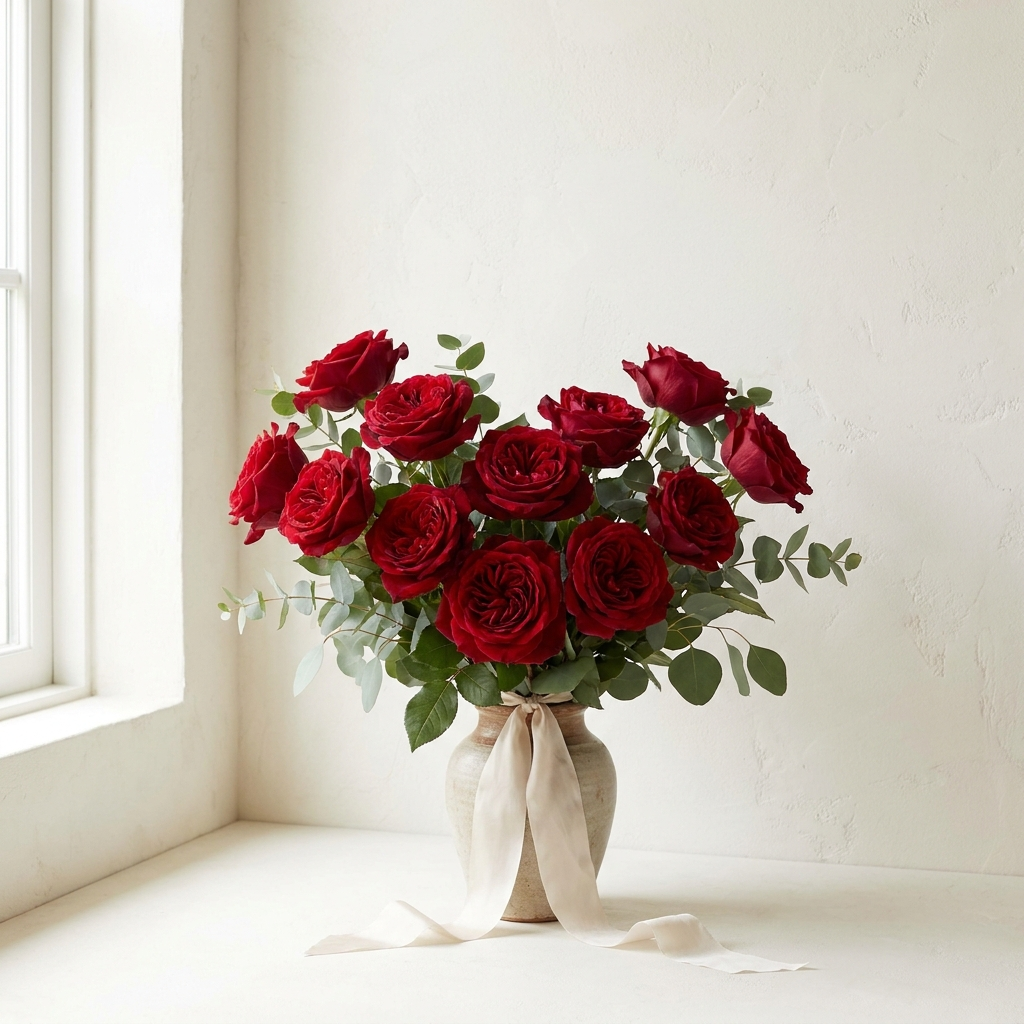 Bouquet of 12 Red Roses
