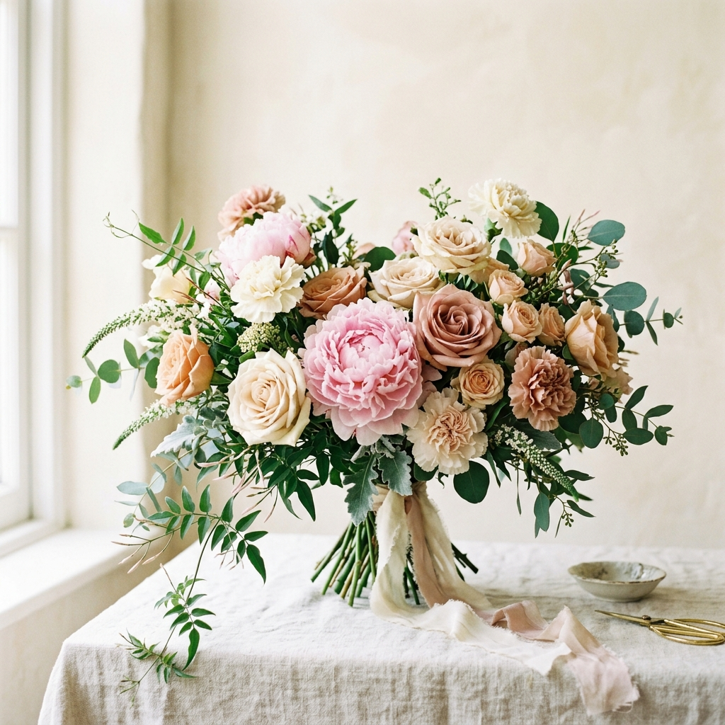 Peonies Roses Carnations