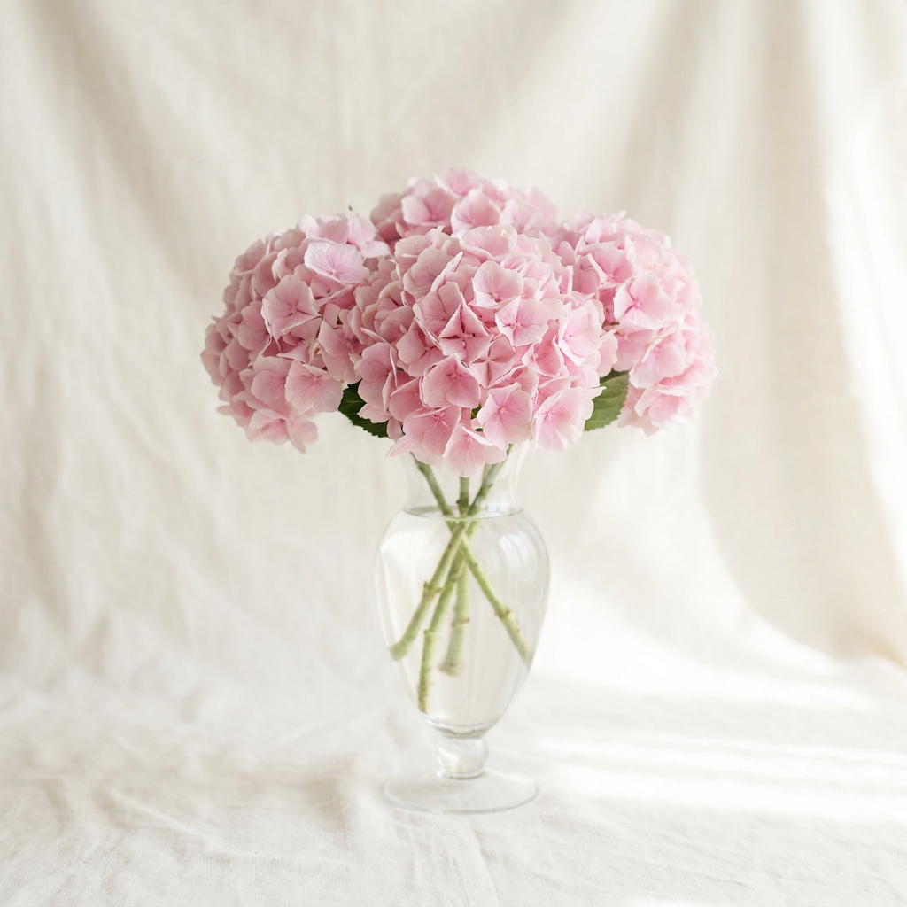 12 Pink Hydrangeas