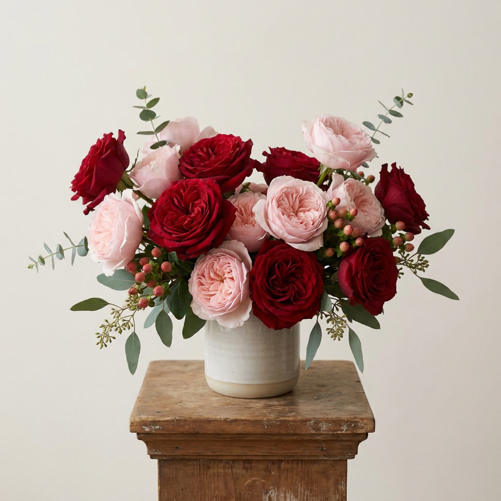 Red and Pink Mix Roses