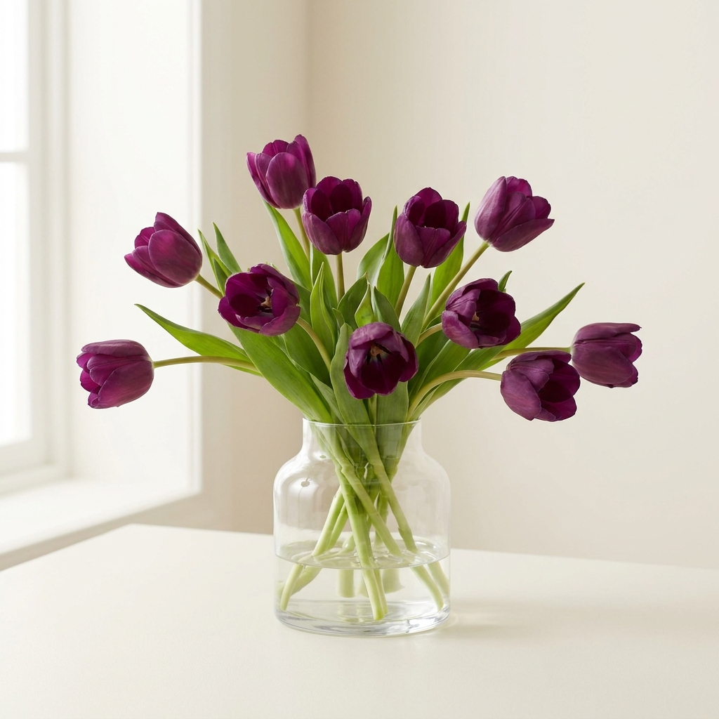 Sweet Purple Tulips