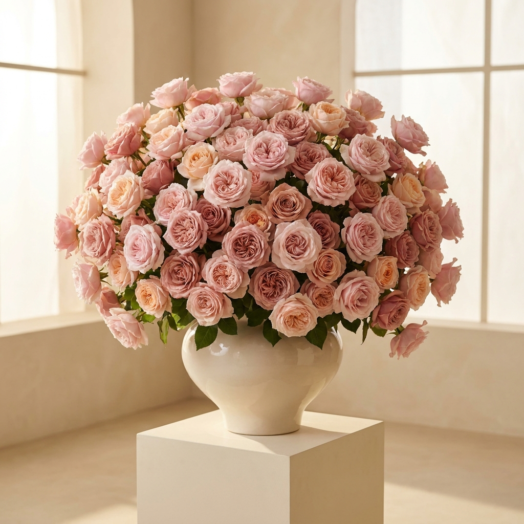 Bouquet of 200 Pink Roses