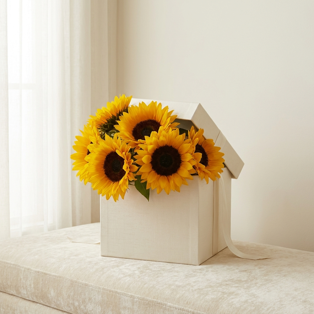 Sunflowers Box Arrangement