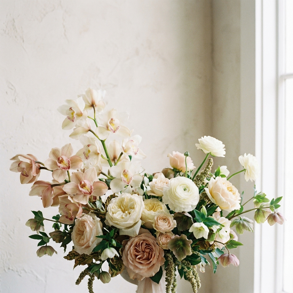 Cymbidium and Mix Flowers Bouquet