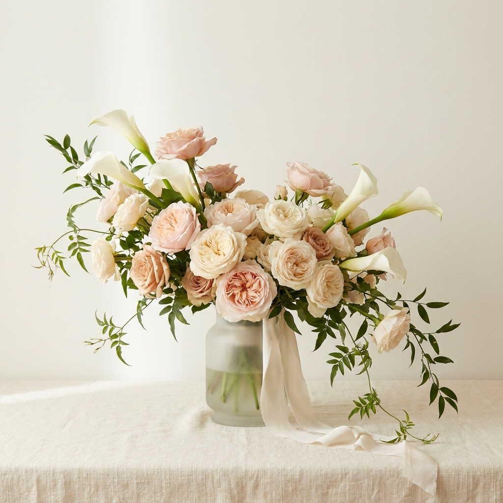 Roses and Calla Lilies Bloom