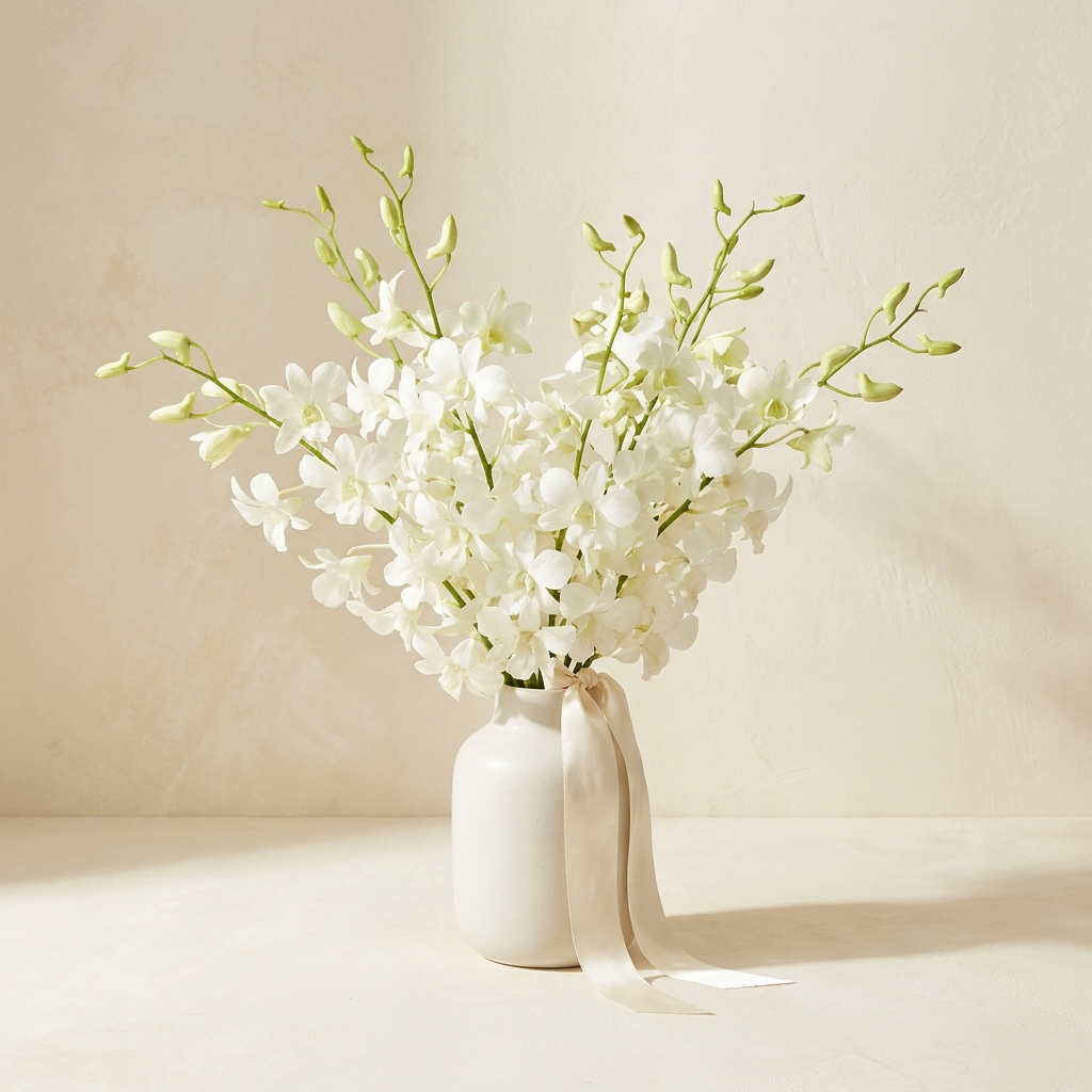 White Orchids Dendrobium