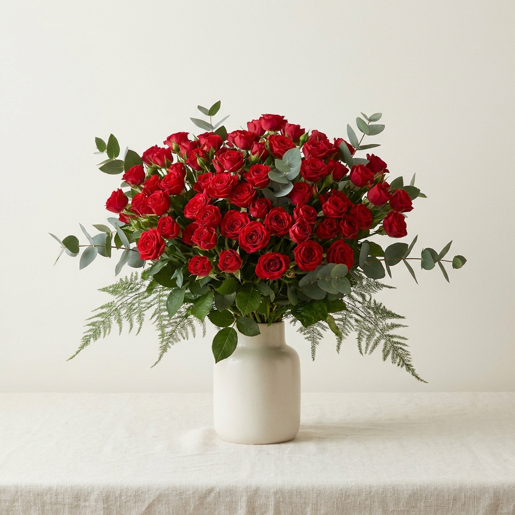 51 Red Spray Roses Bouquet