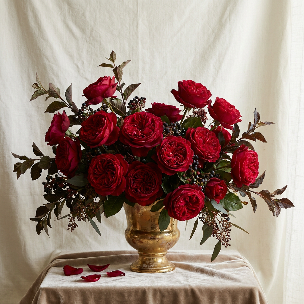 External Love Red Roses Bouquet