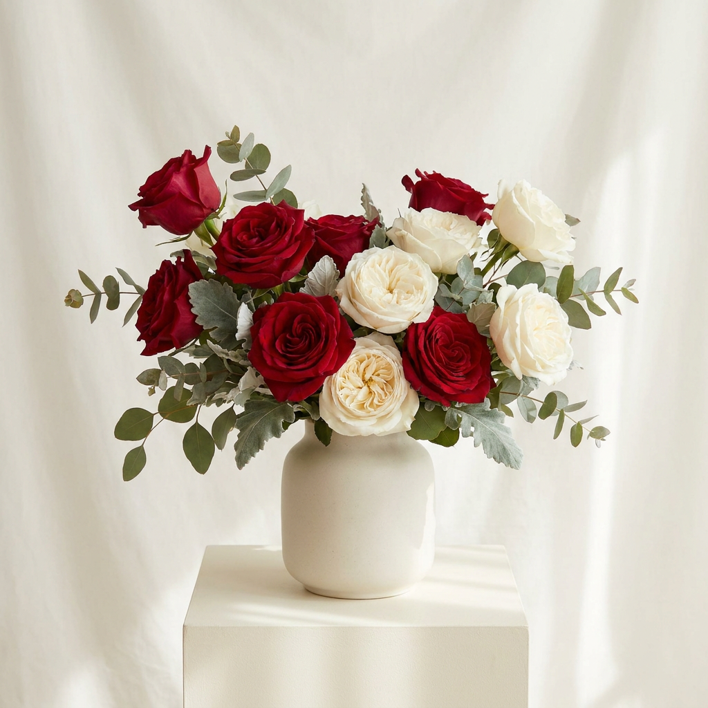 Romantic Two Tone Rose Bouquet