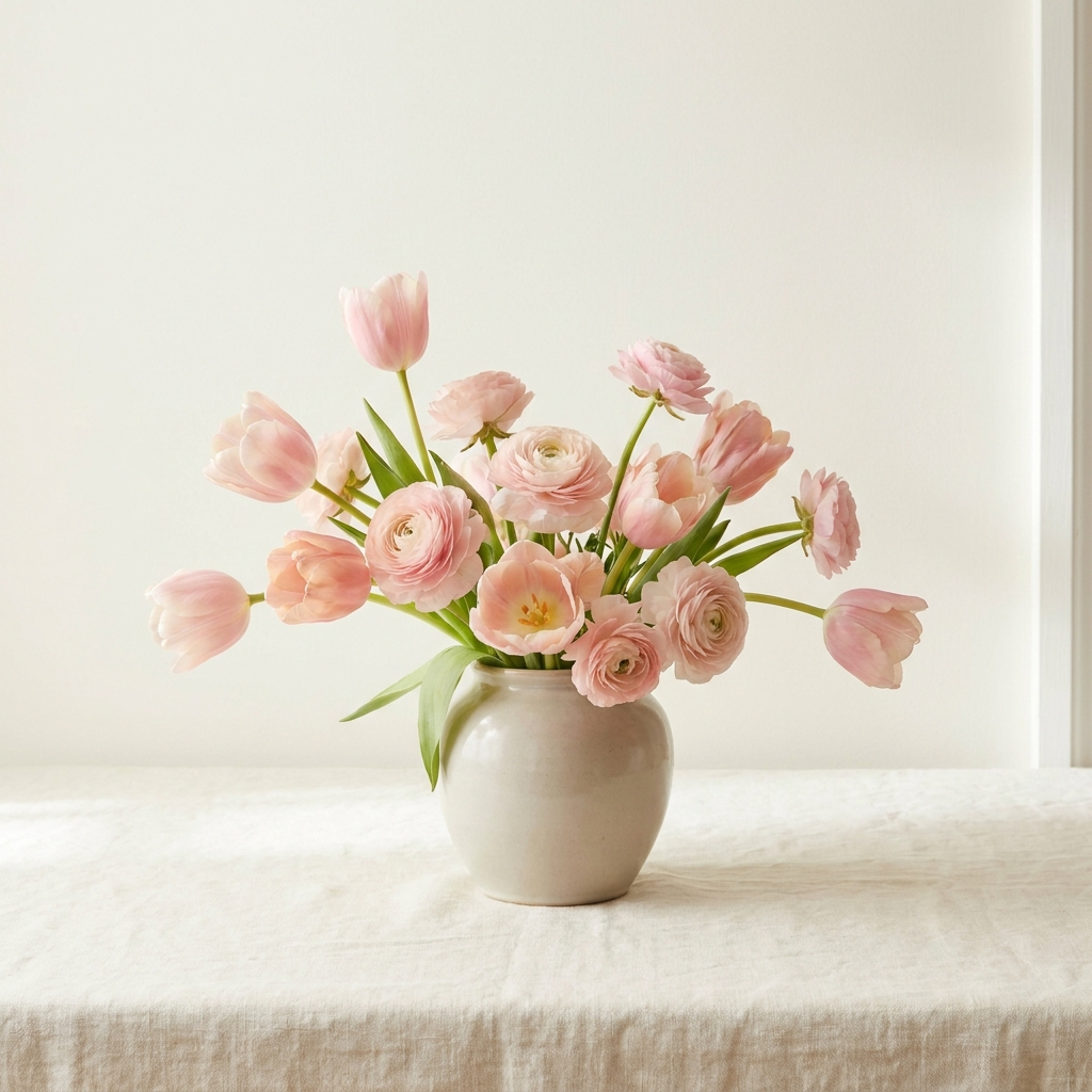 Tender Pink Tulip Bouquet