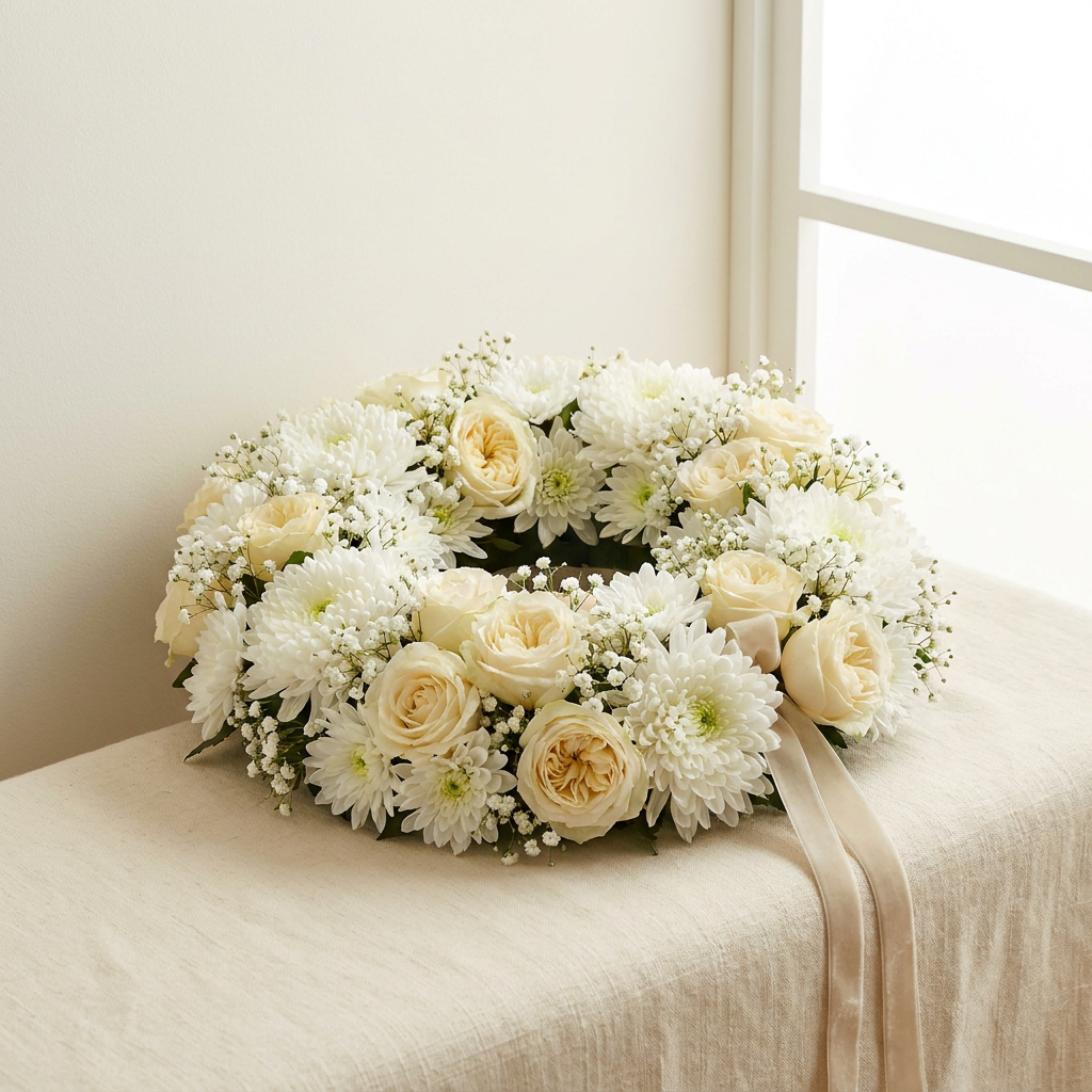 White Sympathy Floral Ring