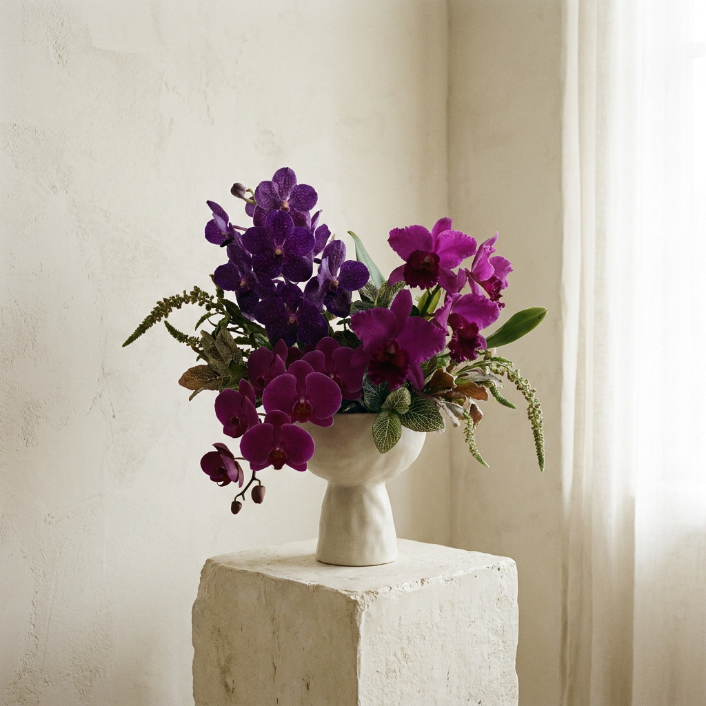 Royal Purple Orchid Bouquet