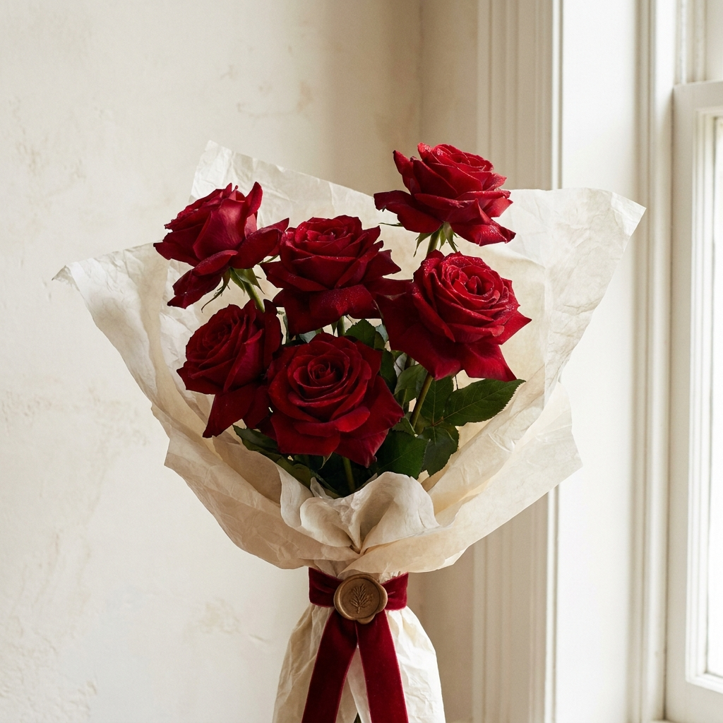 6 Red Roses Bouquet