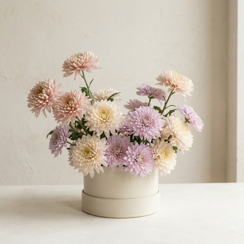Pastel Chrysanthemum Flower Box