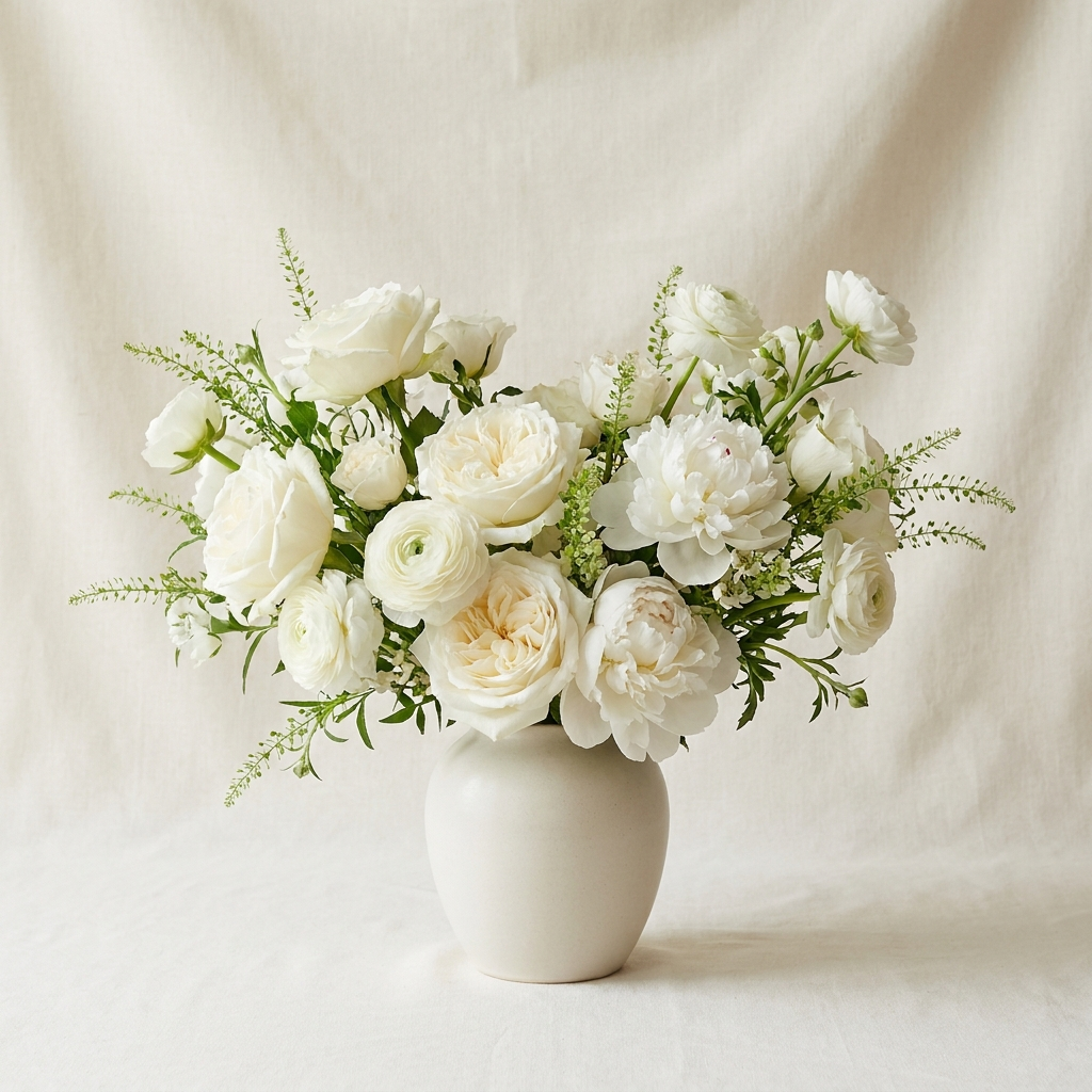 Pure White Elegance Premium Bouquet