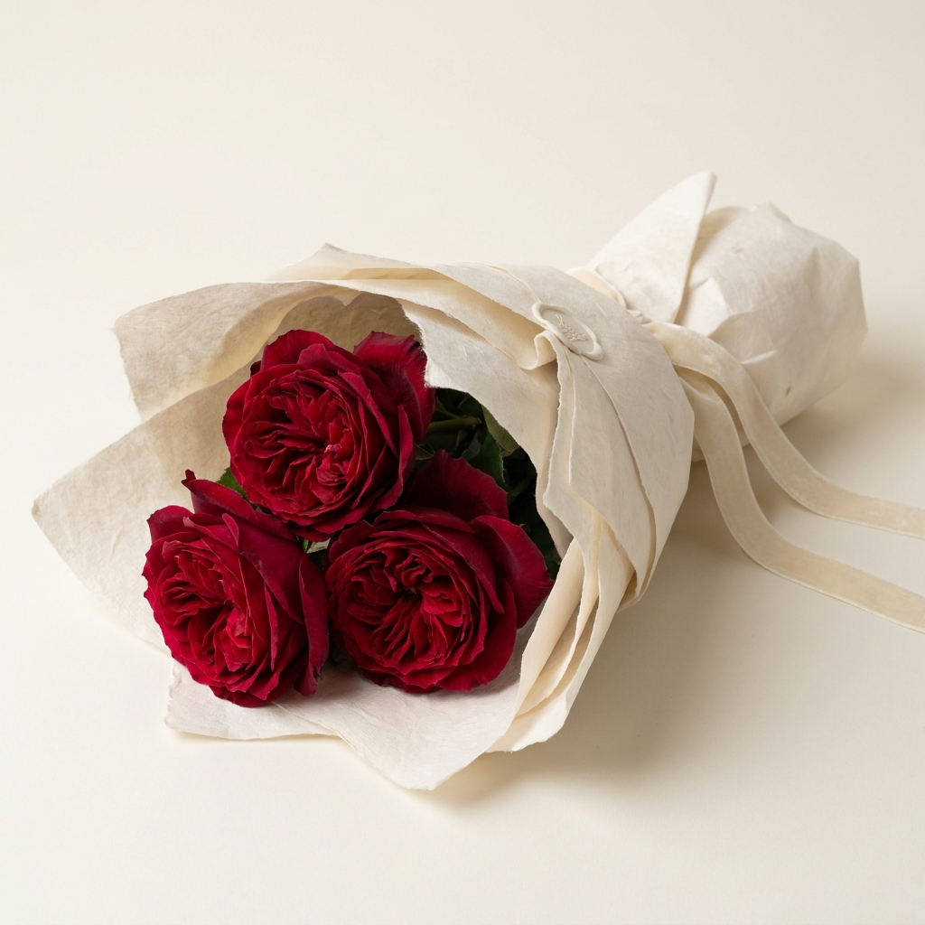 3 Red Roses Bouquet