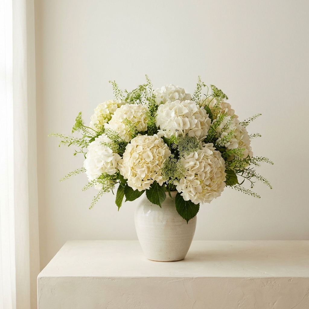 White Hydrangea Bouquet