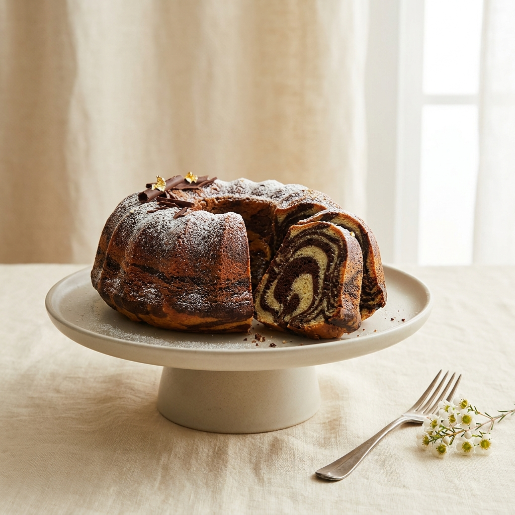 Chocolate zebra cake