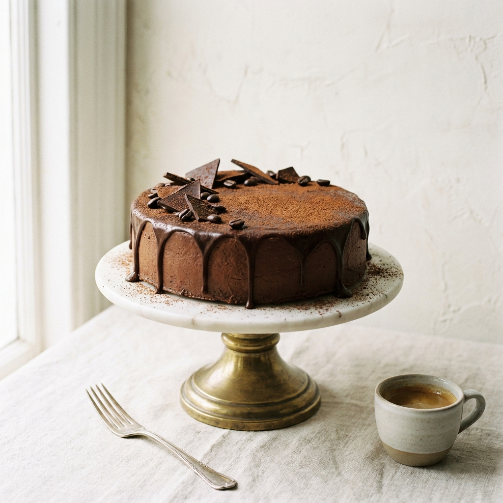 Chocolate coffee cake