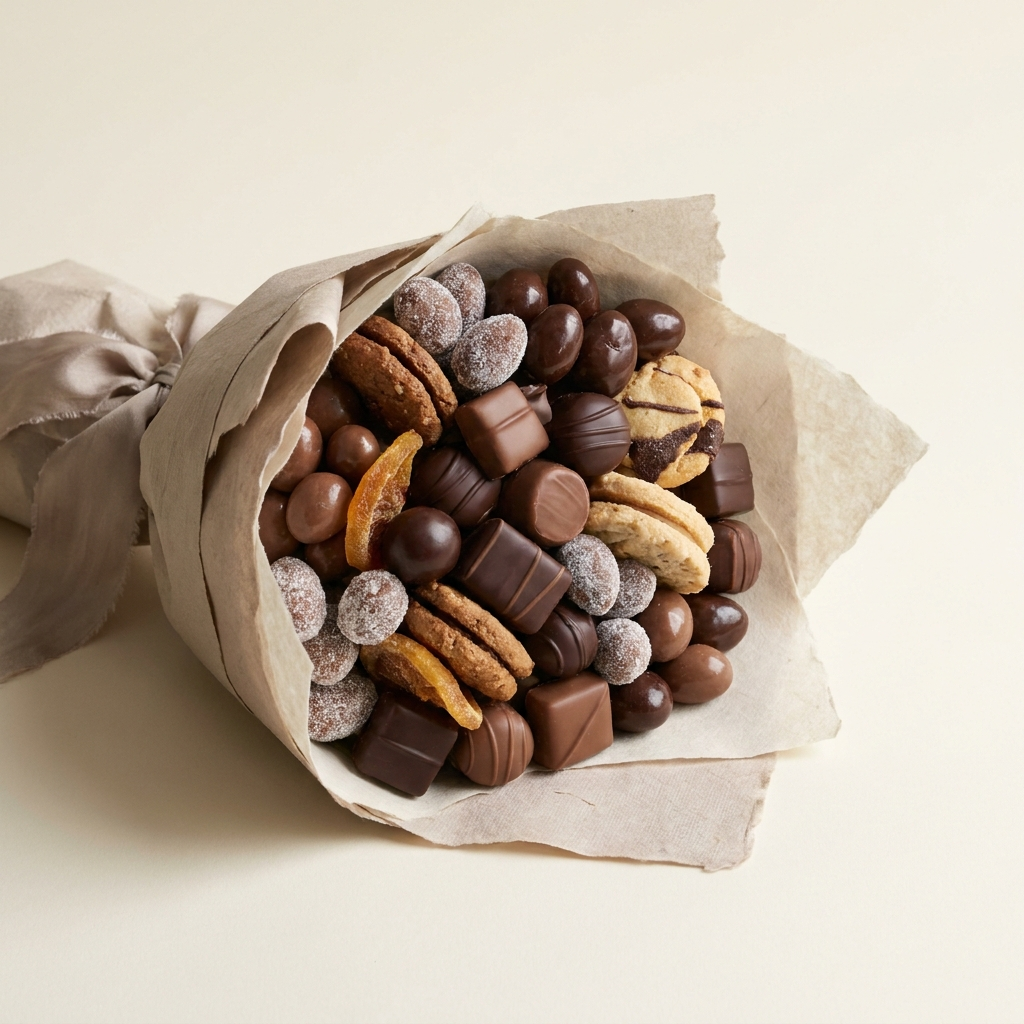 Luxury chocolate and treats bouquet