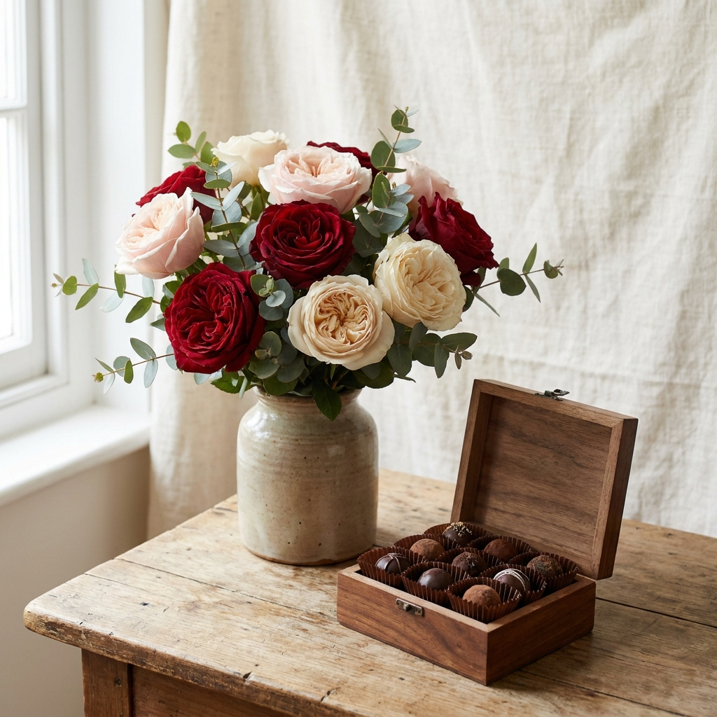Mix Roses and Chocolate Combo