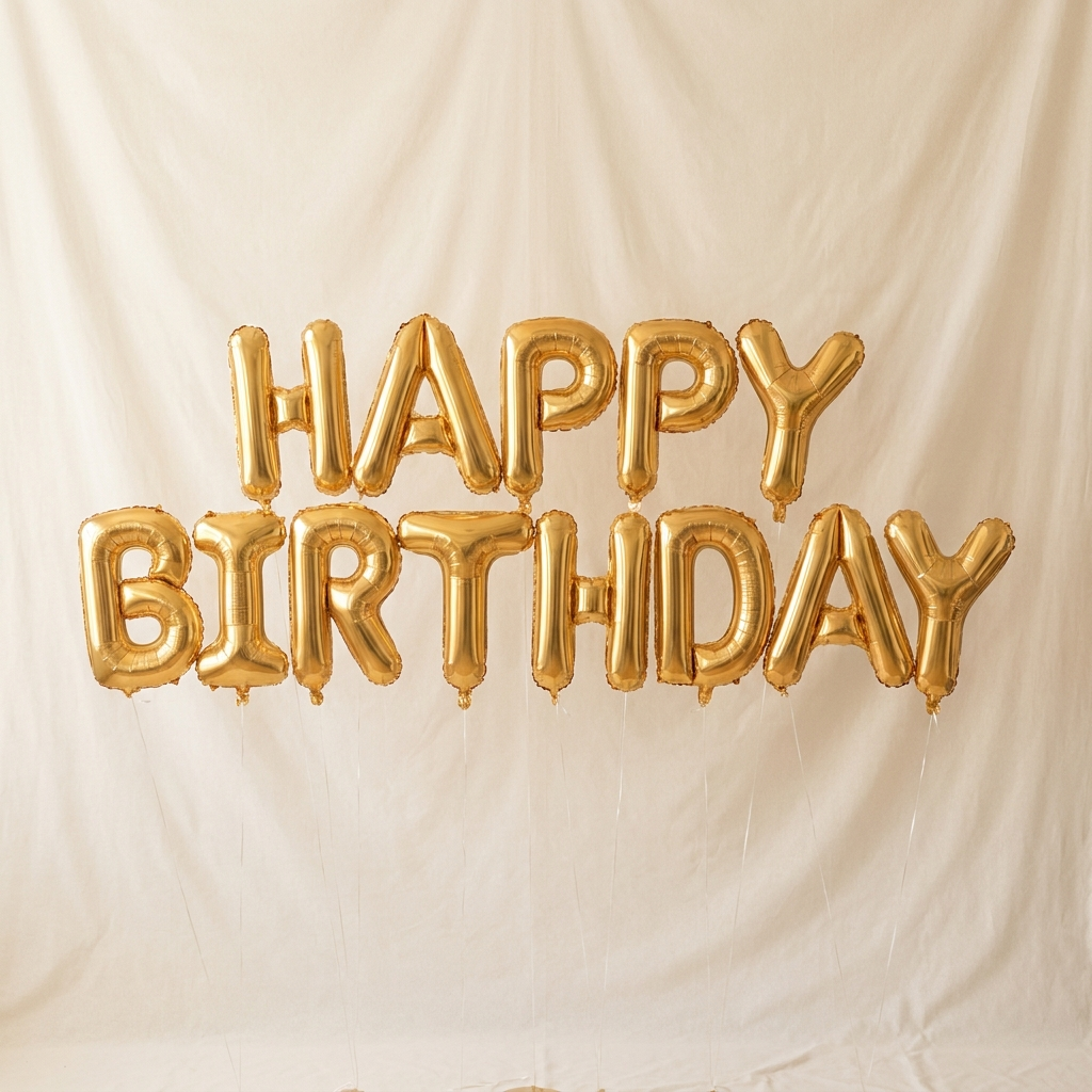 Happy Birthday foil balloon