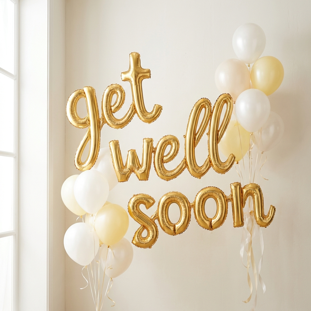Get Well Soon balloons