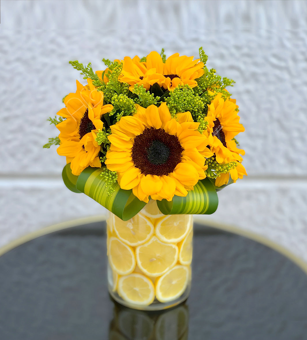 Sunshine Sunflower - Single Stem Bouquets - Fresh Cut Flowers - Arabianblossom