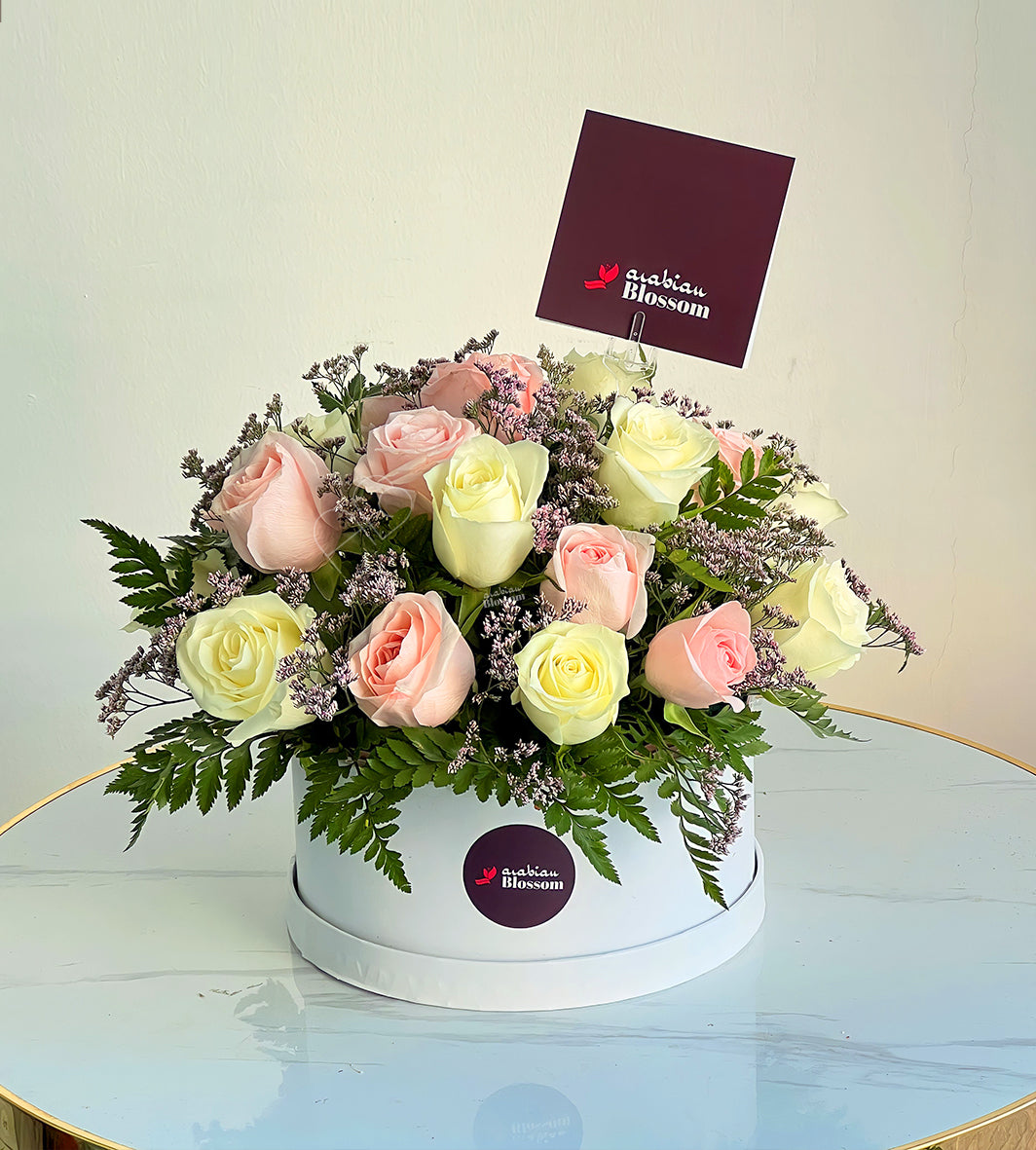 Happy Birthday Flowers - Arabian Love Box - Fresh Cut Flowers - 20 Stems